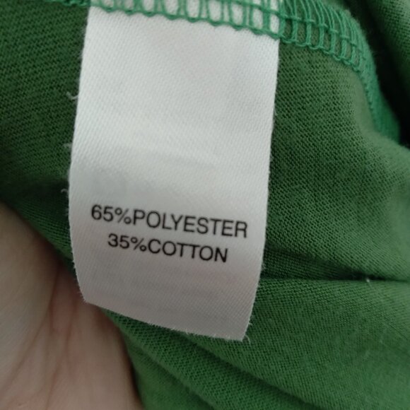 Vintage Y2K Fashion Express Cotton Blend Green Tank Top with Button Detail - Picture 5 of 5